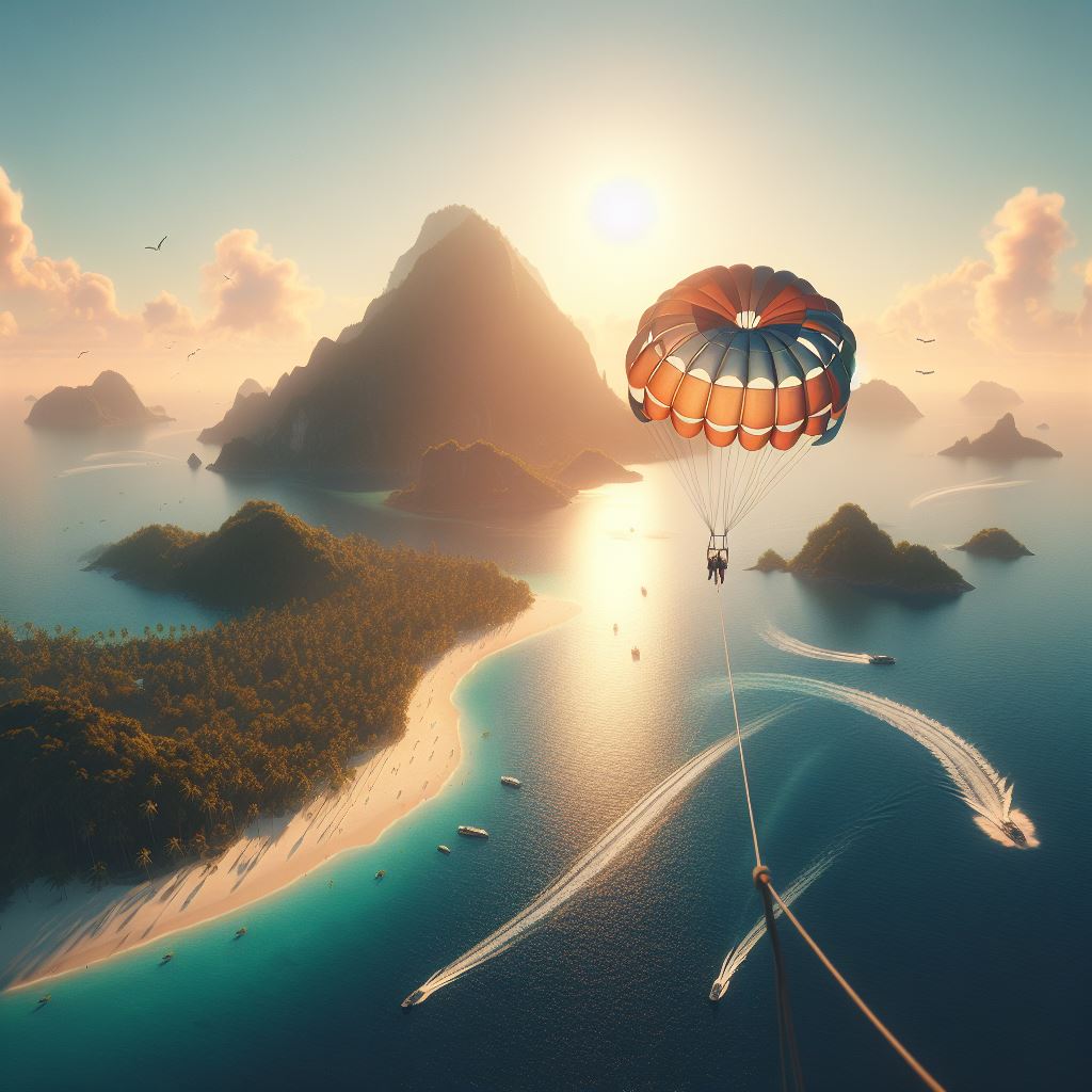 Parasailing in Andaman Islands